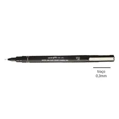 Marcador Fino Uniball Calibrado PIN 0,3mm Preto 1un