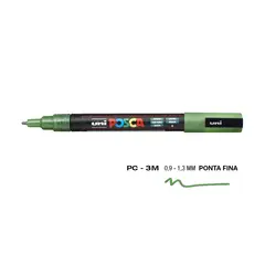 Marcador Uniball Posca PC-3ML 0,9mm Verde Glitter (L3) 1un