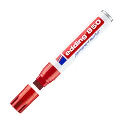Marcador Permanente Grosso Edding 850 5-15mm Vermelho 1un