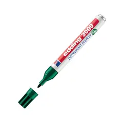 Marcador Permanente Grosso Edding 3000 1,5-3mm Verde 1un