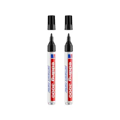Marcador Permanente Grosso Edding 3000 Preto Blister 2un