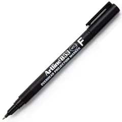 Marcador Permanente Fino Artline 853 0,5mm Preto 12un