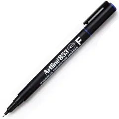 Marcador Permanente Fino Artline 853 0,5mm Azul 12un