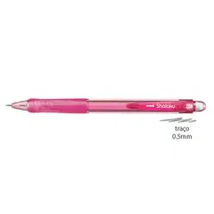 Lapiseira 0,5mm UNI Shalaku M5-100 Rosa