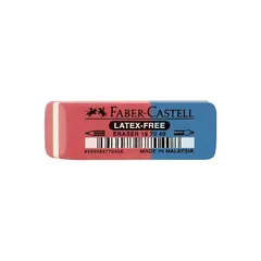 Borracha Vermelho/Azul Mista Faber-Castell (Sem PVC)