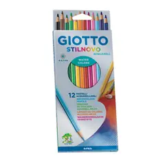 Lápis Cor Aguarelável 12un Cx Cartão Giotto Stilnovo