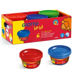 Guache Pintura Dedos Giotto Be-Be Schoolpack 6x100ml - Ideal para Crianças | bluepixel.pt