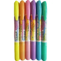 Marcador New Jell Pastel 6 Cores