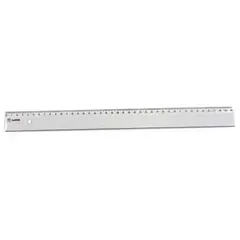 Régua Plástico Inquebrável 40cm Ramirex Transparente 25un