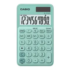 Calculadora de Bolso Casio SL310UCGN Verde Claro 10 Digitos