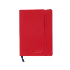 Bloco de Notas Quadriculado A5 Semi Pele Vermelho 285 | 120 folhas de alta qualidade