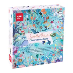 Jogo Educativo Tabuleiro Apli Observação do Oceano 50 Cartas