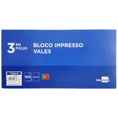 Bloco Vale de Caixa Simples marca 320 | Organização eficiente para documentos e valores