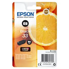 Tinteiro EPSON 33 Preto Foto XL + Alarme RF - Expression Home XP-530/630/635/830/900/7100