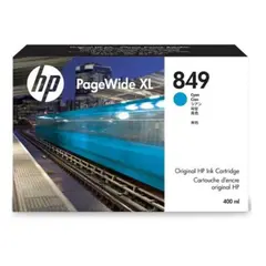 HP 849 400-ml Cyan PageWide XL Ink Crtg