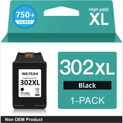 HP 302XL original Black Ink cartridge F6U68AE 301 Blister