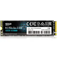 SILICON POWER SSD P34A60 1TB M.2 PCIe Gen3 x4 NVMe 2200/1600 MB/s