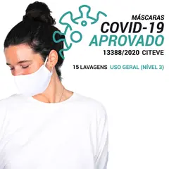 Máscara Reutilizável Hans A Branco - 25 Lavagens | Loja online bluepixel.pt