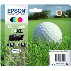 Tinteiro EPSON 34 Multipack 4 Cores XL + Alarme RF - WorkForce Pro WF-3720/5