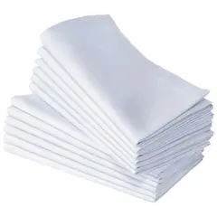 Guardanapos em Tecido 50x50 Branco - Elegância e Qualidade para a Sua Mesa | bluepixel.pt