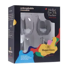 Copo Água em Tritan HappyGlass Tik Tucker 400ml - Resistente e Seguro para Uso Diário