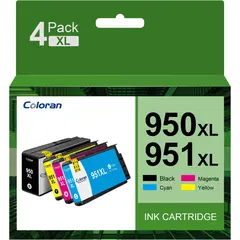 HP 950 Black 951 CMY Original Ink Cartridge 4-Pack
