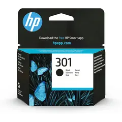 HP 301 original Ink cartridge CH561EE 310 black standard capacity 3ml 190 pages 1-pack Blister multi tag