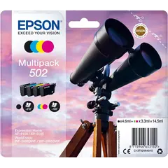 Tinteiro EPSON 502 Multipack 4 Cores XL + Alarme RF - XP-5100/5, WF-2860/5