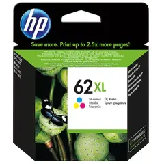 HP 62XL original Ink cartridge C2P04AE 301 tri-colour high capacity 1-pack Blister multi tag