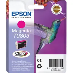 Tinteiro EPSON T0803 Magenta - Stylus Photo P50/PX6xx/PX7xx/PX8xx/R2xx/R360/RX560/RX585/RX685