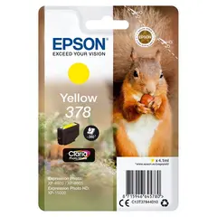 Tinteiro EPSON 378 Amarelo XL + Alarme RF - Expression Photo XP-8500/8600/15000