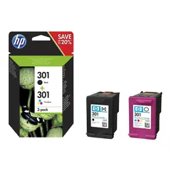 HP 301 original Ink cartridge N9J72AE 301 combo 2-Pack