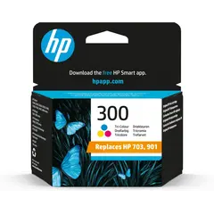 HP 300 original Ink cartridge CC643EE 301 color standard capacity 4ml 200 pages 1-pack Blister multi tag