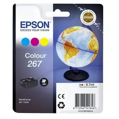 Tinteiro EPSON 267 Cor + Alarme RF - WorkForce WF-100W