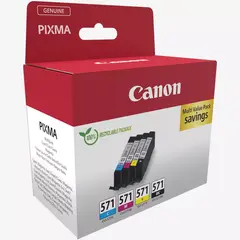 CANON CLI-571 Ink Cartridge C/M/Y/BK MULTI BL w/o SEC