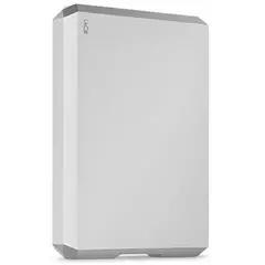 LACIE Mobile Drive HDD USB-C 4TB 2.5inch Moon Silver with USB-C cable