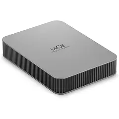 LACIE Mobile Drive HDD USB-C 1TB 2.5inch Moon Silver with USB-C cable