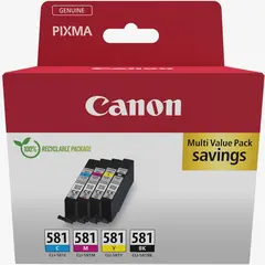 CANON CLI-581 Ink Cartridge C/M/Y/BK MULTI BL