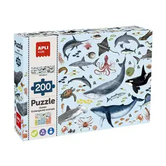 Jogo Educativo Puzzle Apli Animais Ameaçados Oceano - 200 Peças | Bluepixel.pt