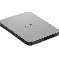 LACIE Mobile Drive HDD USB-C 2TB 2.5inch Moon Silver with USB-C cable