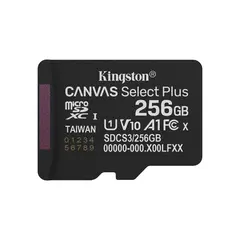KINGSTON 256GB microSDXC Canvas Select Plus Gen3 150MB/s A1 Card + Adapter