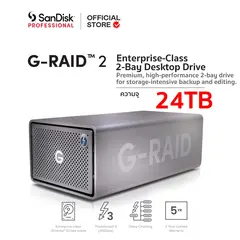 SANDISK Professional G-RAID PROJECT 2 24TB TBOLT 3/USB 3.2