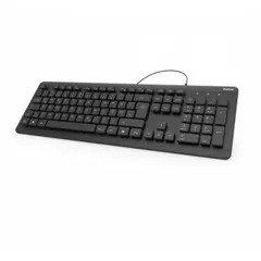 HAMA KZ-600 WATERPROOF WIRED KEYBOARD, BLACK