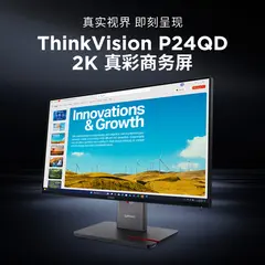 LENOVO ThinkVision P24QD-40 23.8inch 2560x1440 IPS 120Hz USB-C docking 140W Daisy Chain KVM/eKVM Factory calibrated panel Mirror