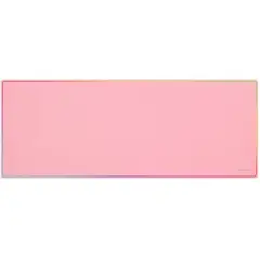 MARS GAMING MMP224 880x330MM XXL GAMING MOUSEPAD RAINBOW LINE EDGE DESIGN NANO-TEXTILE & NON-SLIP NATURAL RUBBER BASE PINK