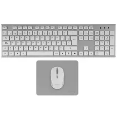 TACENS ZENITH 3IN1 WIRELESS COMBO AI KEYBOARD MOUSE MOUSEPAD WHITE PORTU