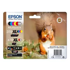 Pack de Tinteiros Epson 378XL / 478XL 6 Cores - Compatível com Impressoras Epson | bluepixel.pt
