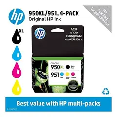 HP 951CMY/950XLBlk Ink Cartridge Combo 4-Pack