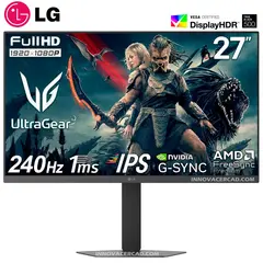 LG 27G440A-B.AEU 27inch IPS 1920X1080 FHD 400CD/M2 240HZ 1MS 1XDP 1XHDMI TILT HEIGHT ADJUST PIVOT 3Y