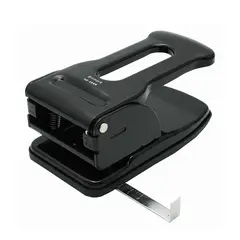 Furador 70 Folhas com guia Preto